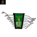 Eight Piece Double Offset Ring Spanner Set in Holder