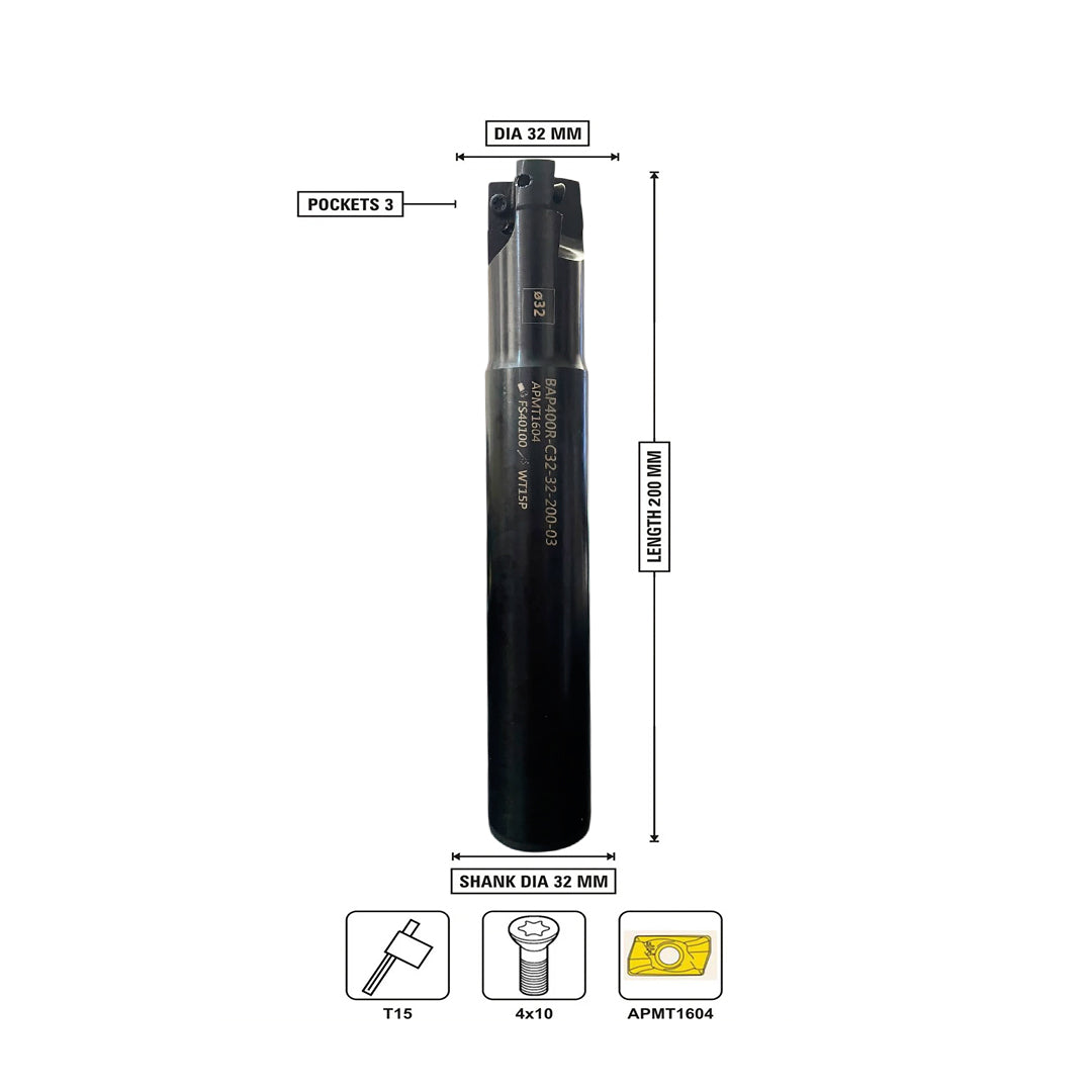 Indexable Inserted cutters 16/20/25/32 mm Pack of 10
