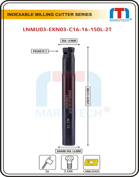 LNMU0303 High Feed Cutter Dia 16/20/25/32 pack of 1