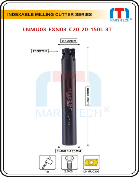 LNMU0303 High Feed Cutter Dia 16/20/25/32 pack of 1