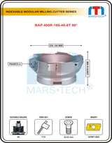 Mars-Tech indexable modular milling cutter