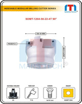 Mars-Tech indexable modular milling cutter