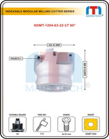 Mars-Tech indexable modular milling cutter 