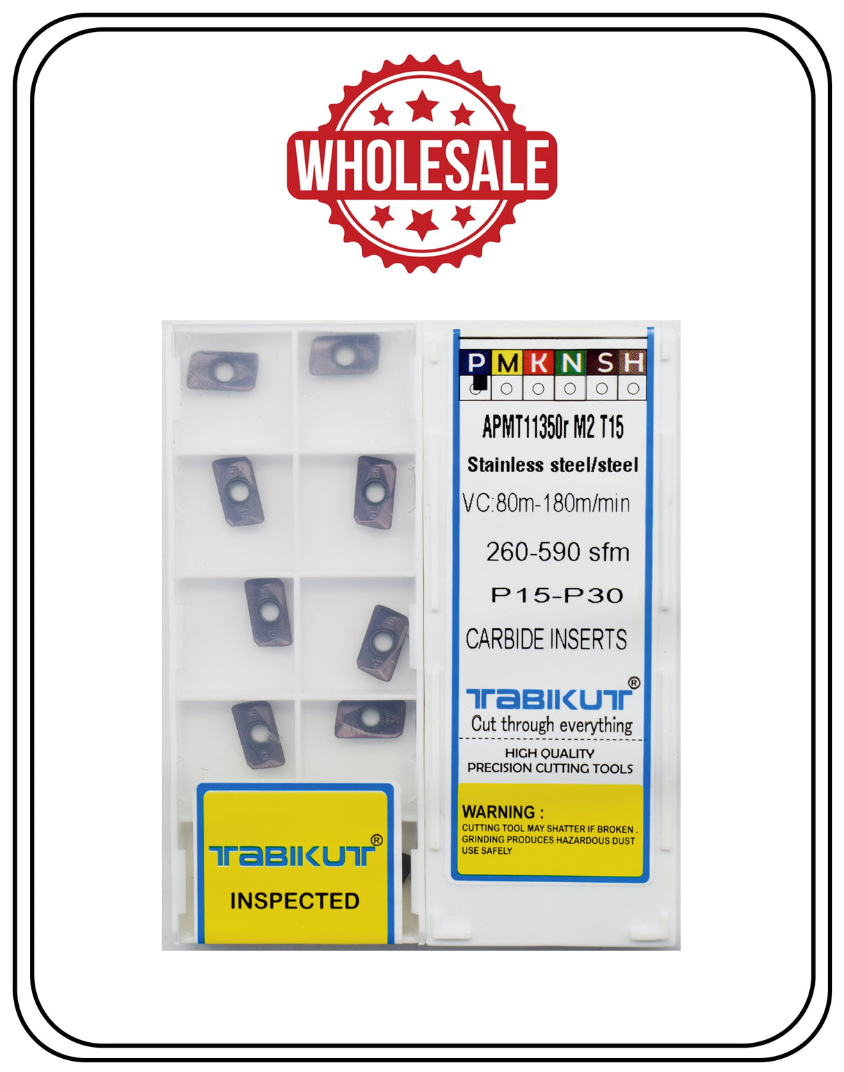 Tabikut brand APMT1135 T15 carbide inserts