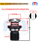 MAZAK BT40 Pull Stud With Hole And Without Hole - Jaibros