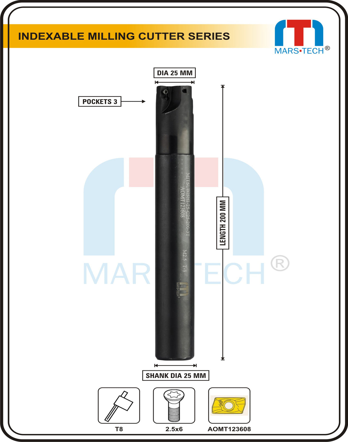 Indexable milling cutter