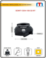 Mars-Tech indexable modular milling cutter 
