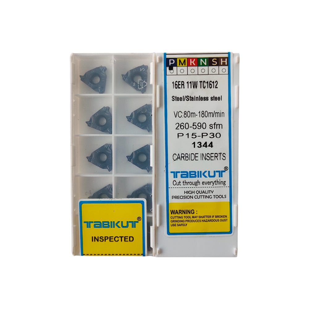 Packaged carbide inserts with Tabikut branding