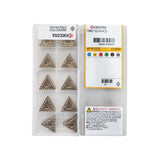 Packaged metal cutting inserts