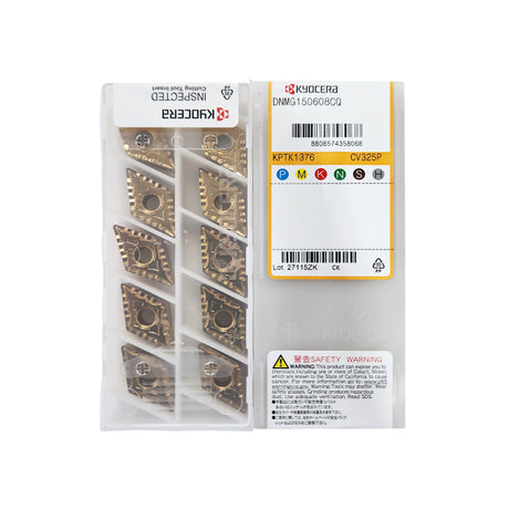 Kyocera dnmg insert 150604/08 cq cv325 pack of 10