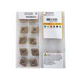 Packaged metal cutting inserts