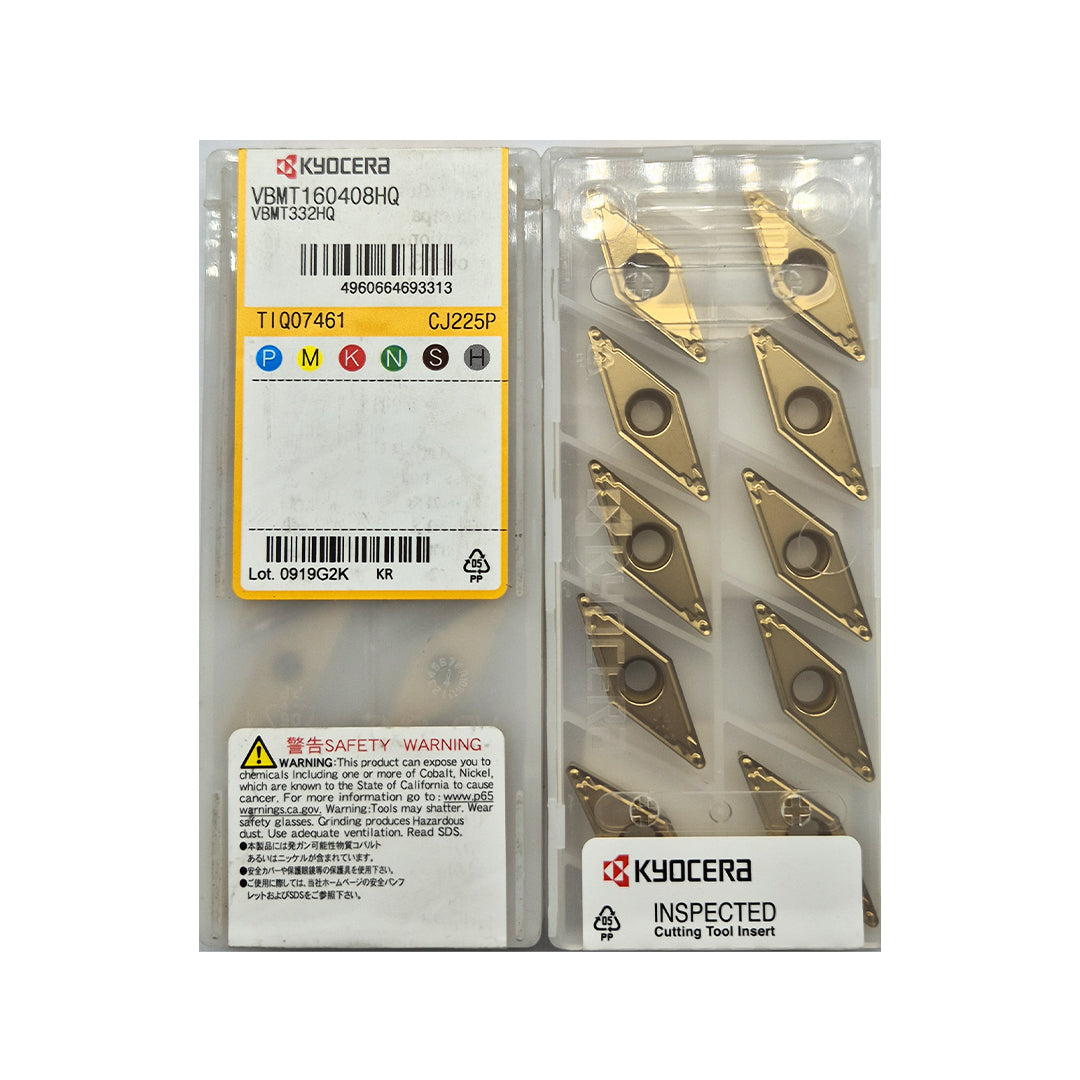 京セラ　VBMT160404VF　CA5535 （10個入り） Kyocera VBMT160404 Inserts \u2013 10 Pack Deal | Buy Jaibros