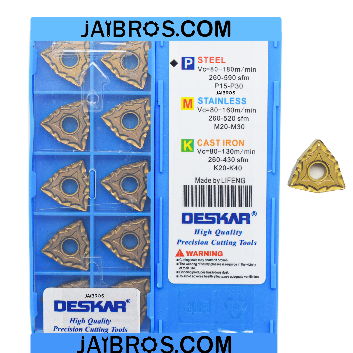 Jaibros | Buy WNMG080408 Inserts - Steel & SS Cutting Tools