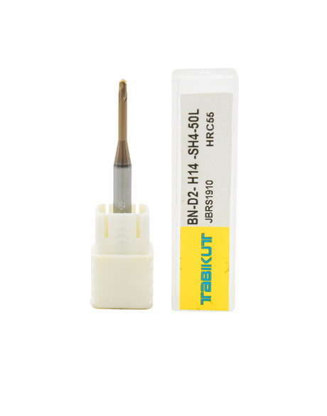 long neck ball nose cutter 2 mm 55 HRC 10–20 mm length