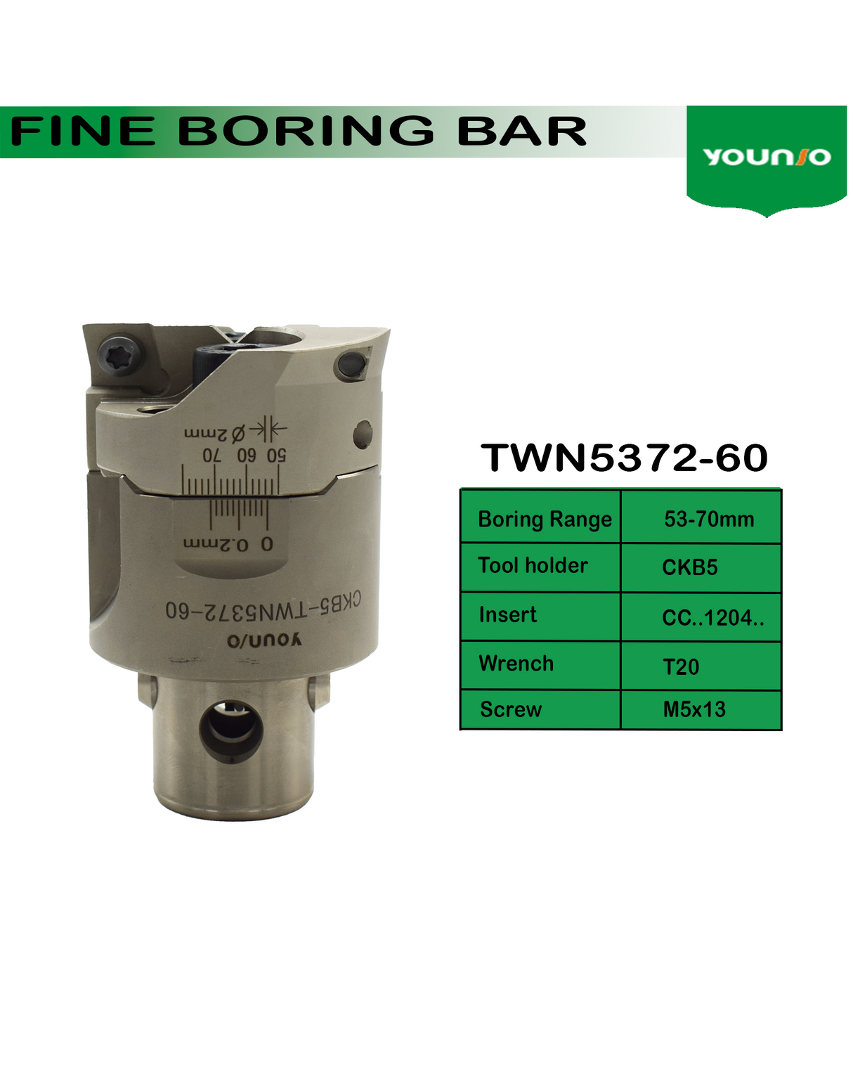 twin boring head