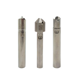 Three metal drill bits 