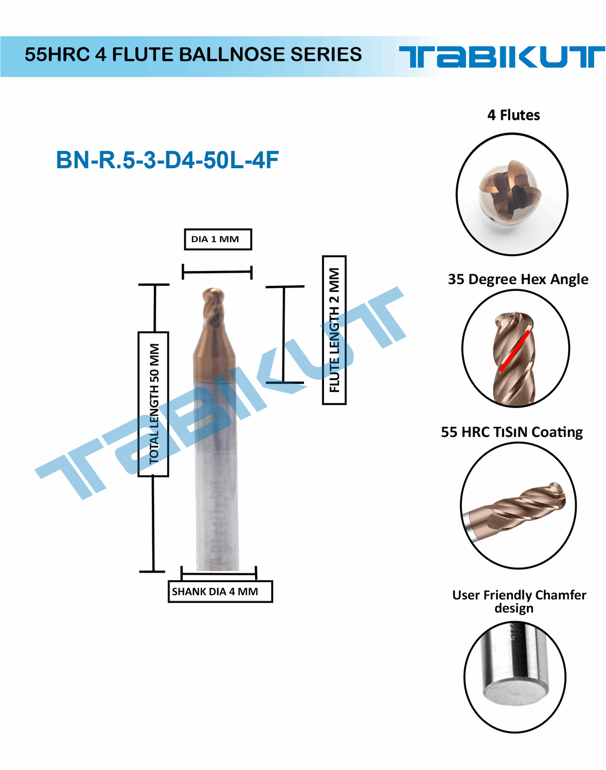 Gold-colored milling tool