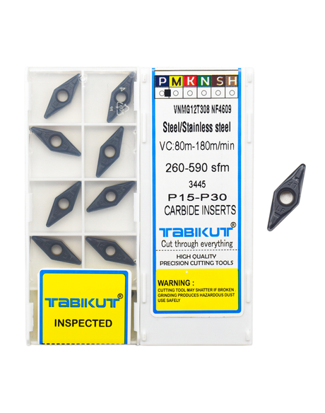 Tabikut VNMG12T308 NF4609 carbide inserts