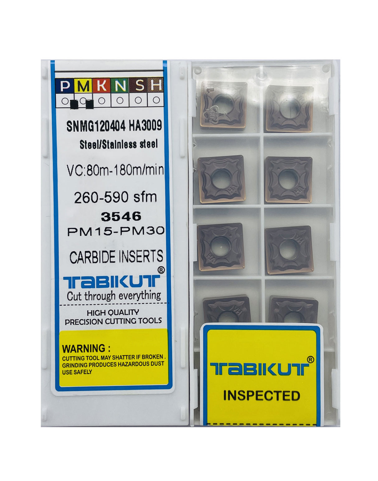 Tabikut SNMG120404 HA3009 carbide inserts