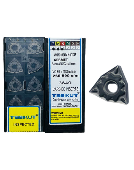 cermet turning inserts for metal finishing	