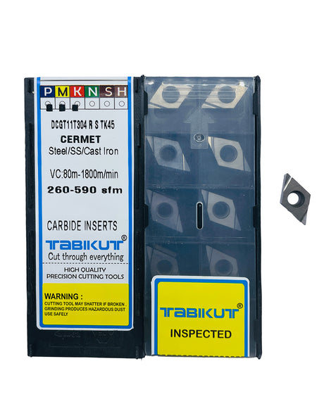 Tabikut DCGT11T302/04 TK45 Cermet inserts pack	