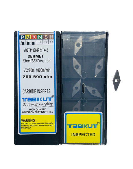VBGT110302 TK45 inserts for CNC lathe