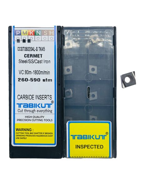Cermet inserts for steel machining