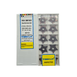 Packaged carbide inserts with visible branding