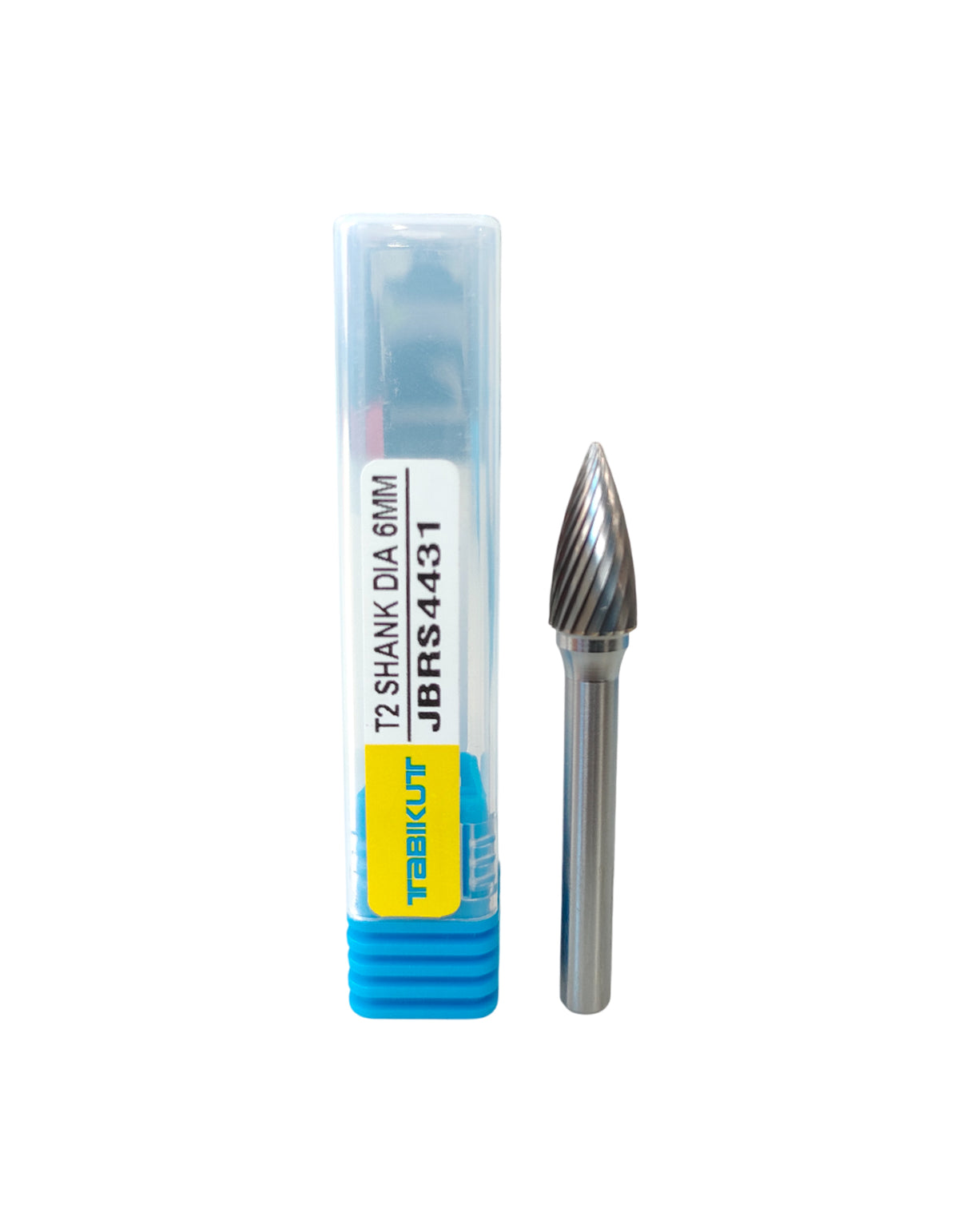 Tungsten carbide burr with T2 shank