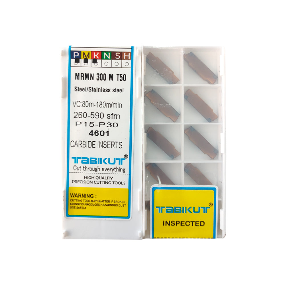 MRMN Grooving Inserts 2/3/4/5 mm T50 pack of 10