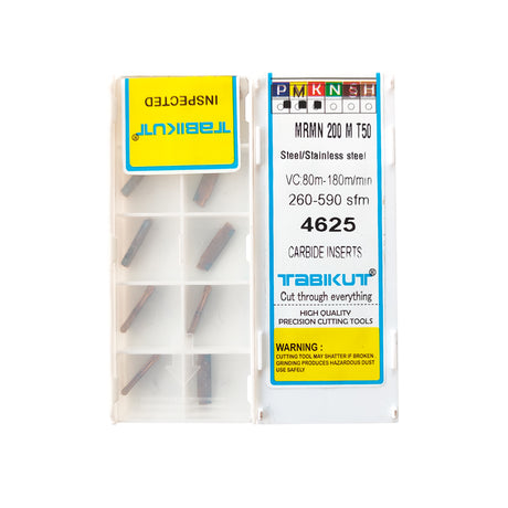 MRMN Grooving Inserts 2/3/4/5 mm T50 pack of 10