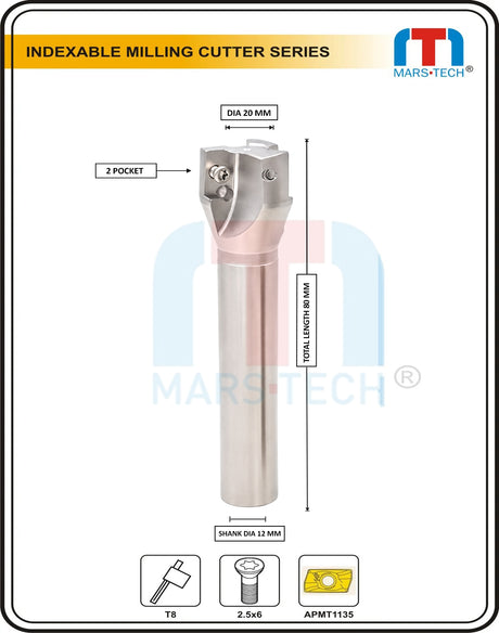 Mars-Tech Indexable Milling Cutter