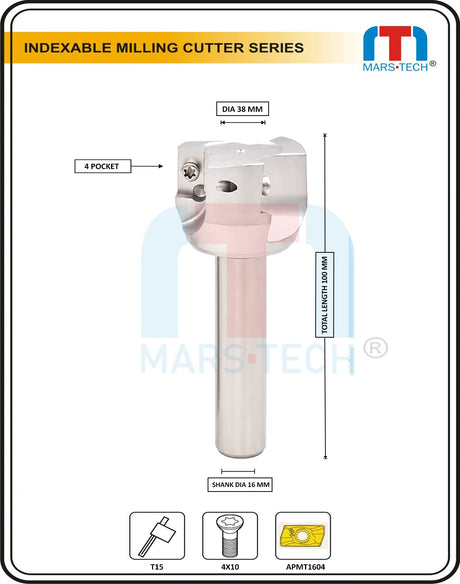 Mars-Tech Indexable Milling Cutter