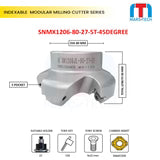 SNMX1206 Facemill Cutter Dia 50/63/80/100 45/88 Degree Pack of 1