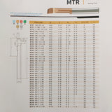 MTR boring tool specifications