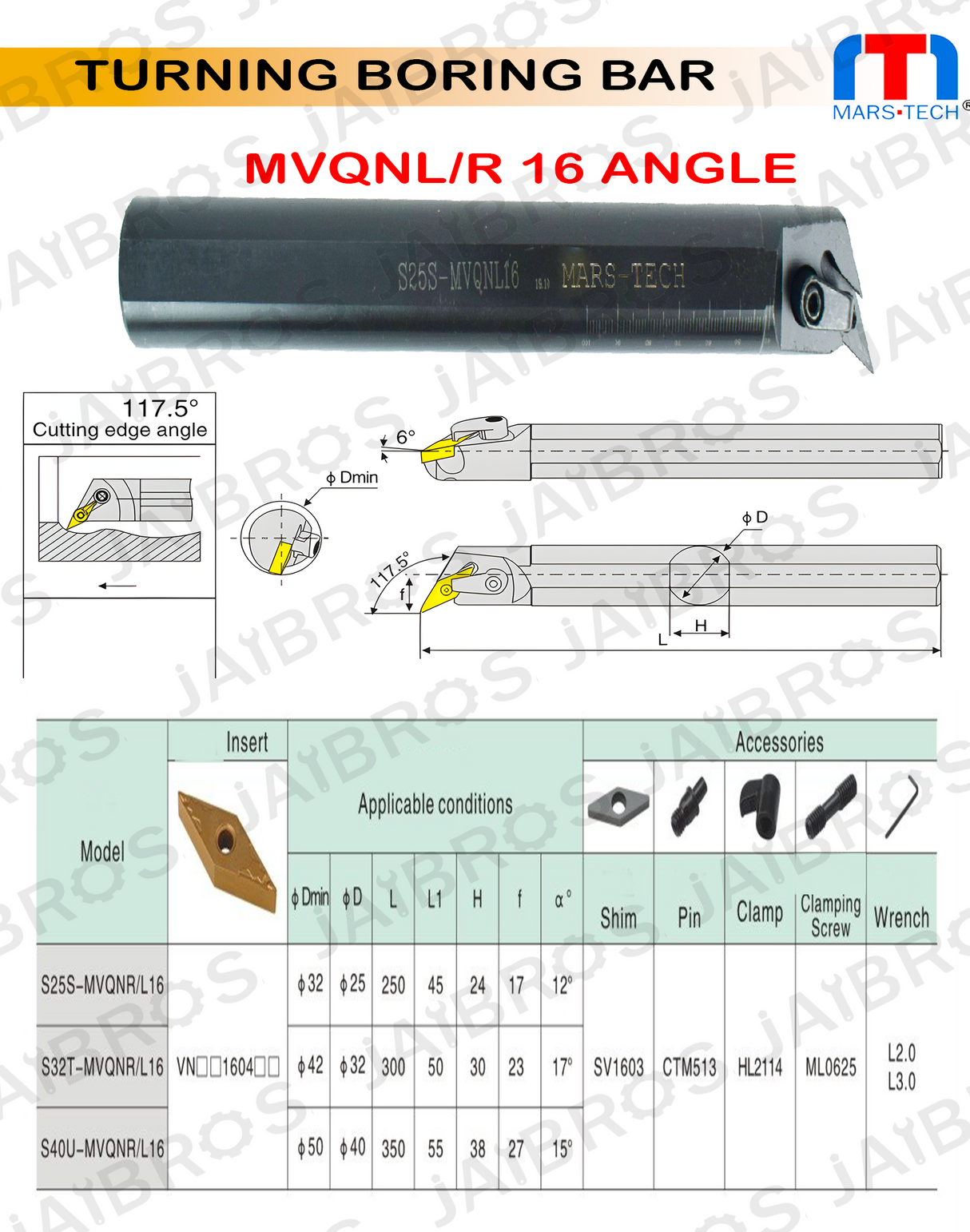 single pack 25 mm CCMT boring bar