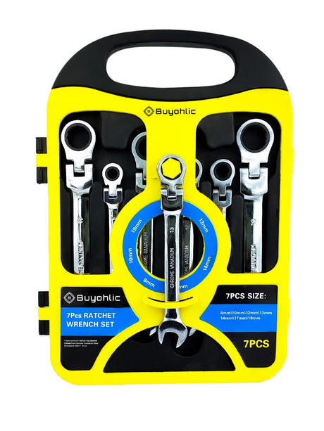 Seven-piece ratchet wrench set case