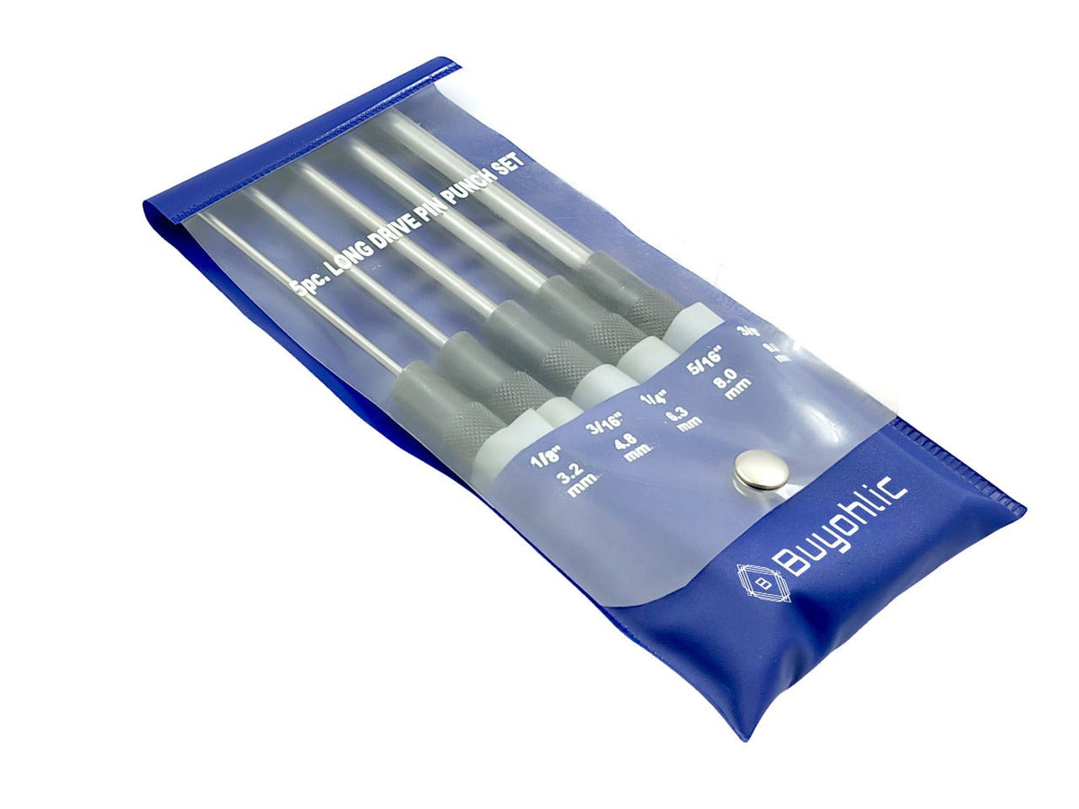 Buyoholic five piece long drive pin punch set