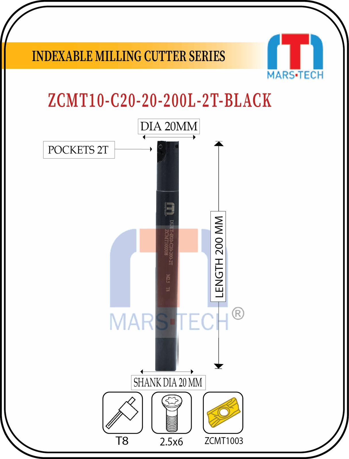 Face milling cutter