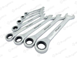 Buyohlic 6-piece combination ratcheting wrench set