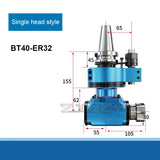 BT40 Angle Head 90 degree Machine Accessory