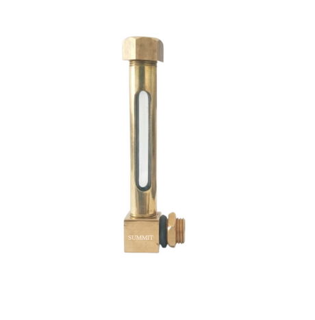 Brass oil level sight glass