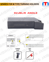 SVJBL/R VBMT11T3 turning holder pack of 1	