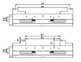 U-2222 Vise Clamping Positions Diagram