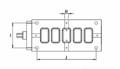 U-2525 Vise Top View Diagram