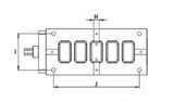 U-2525 Vise Top View Diagram