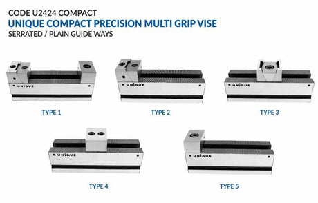 Compact precision multi grip vise
