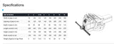 Bench vise specification size chart