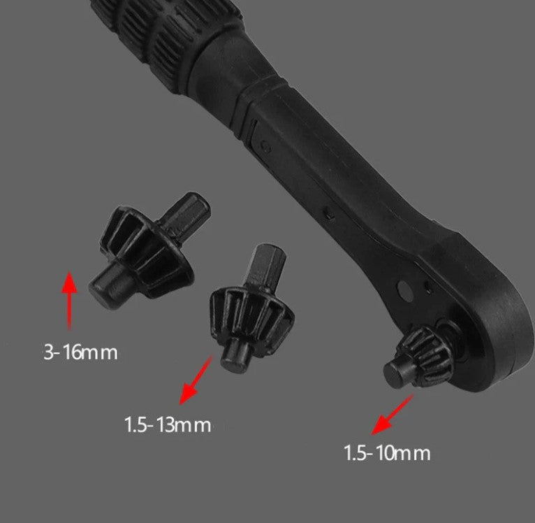 Buyohlic 3-in-1 Mini Ratchet Drill Chuck Key – Universal Wrench Replacement for Electric Drills & Power Tools