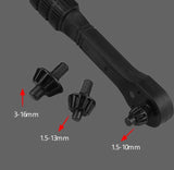 Buyohlic 3-in-1 Mini Ratchet Drill Chuck Key – Universal Wrench Replacement for Electric Drills & Power Tools